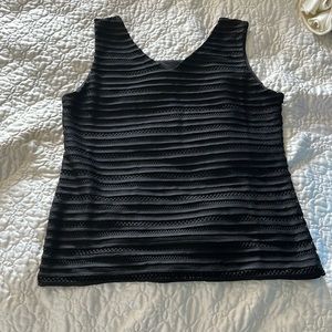 Womens, black, sleeveless blouse